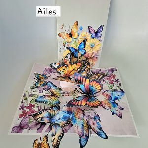 Carte pop up 3D Ailes
