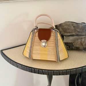Mini sac à main en bambou